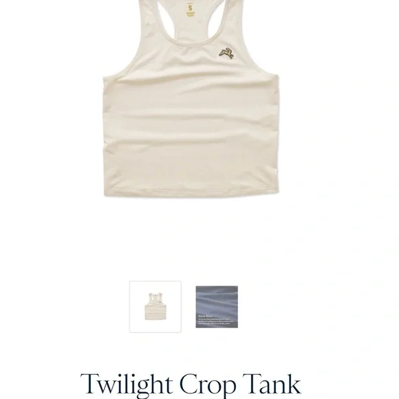 Tracksmith Women’s Twilight Crop Tank - Picture 3 of 3